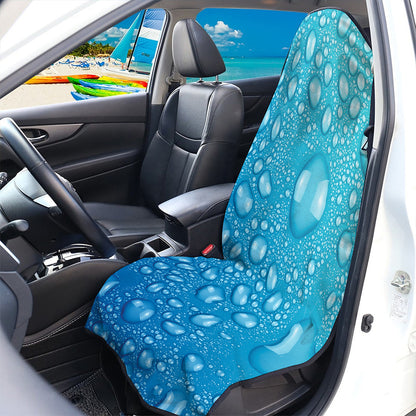 Water Drops Print Waterproof Car Seat Cover