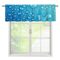 Water Drops Print Window Valance