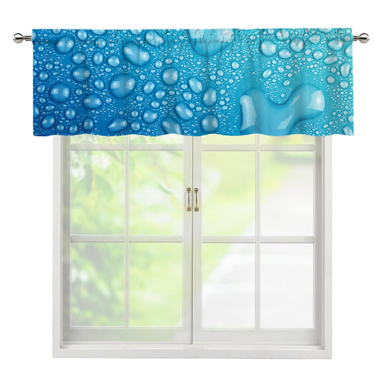 Water Drops Print Window Valance