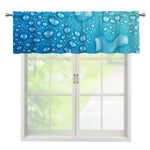 Water Drops Print Window Valance