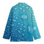 Water Drops Print Women's Blazer