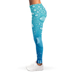 Water Drops Print Women's Leggings