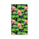 Water Lily Flower Pattern Print Baby Crib Sheet