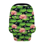Water Lily Flower Pattern Print Baby Seat Cover