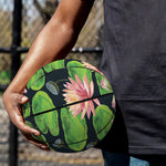 Water Lily Flower Pattern Print Basketball
