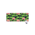 Water Lily Flower Pattern Print Extended Mouse Pad