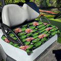 Water Lily Flower Pattern Print Golf Cart Seat Cover