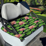 Water Lily Flower Pattern Print Golf Cart Seat Cover