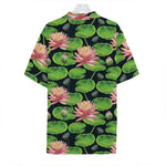 Water Lily Flower Pattern Print Hawaiian Shirt