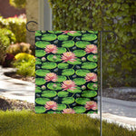 Water Lily Flower Pattern Print House Flag
