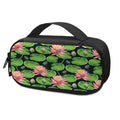 Water Lily Flower Pattern Print Portable Cooler Travel Case