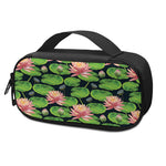 Water Lily Flower Pattern Print Insulin Cooler Travel Case
