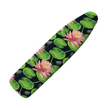 Water Lily Flower Pattern Print Ironing Board Cover