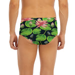 Water Lily Flower Pattern Print Men's Briefs