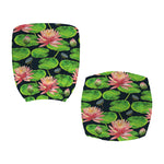 Water Lily Flower Pattern Print Office Chair Cover