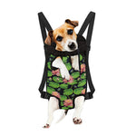 Water Lily Flower Pattern Print Pet Carrier Backpack