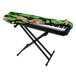 Water Lily Flower Pattern Print Piano Keyboard Cover