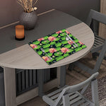 Water Lily Flower Pattern Print Placemat