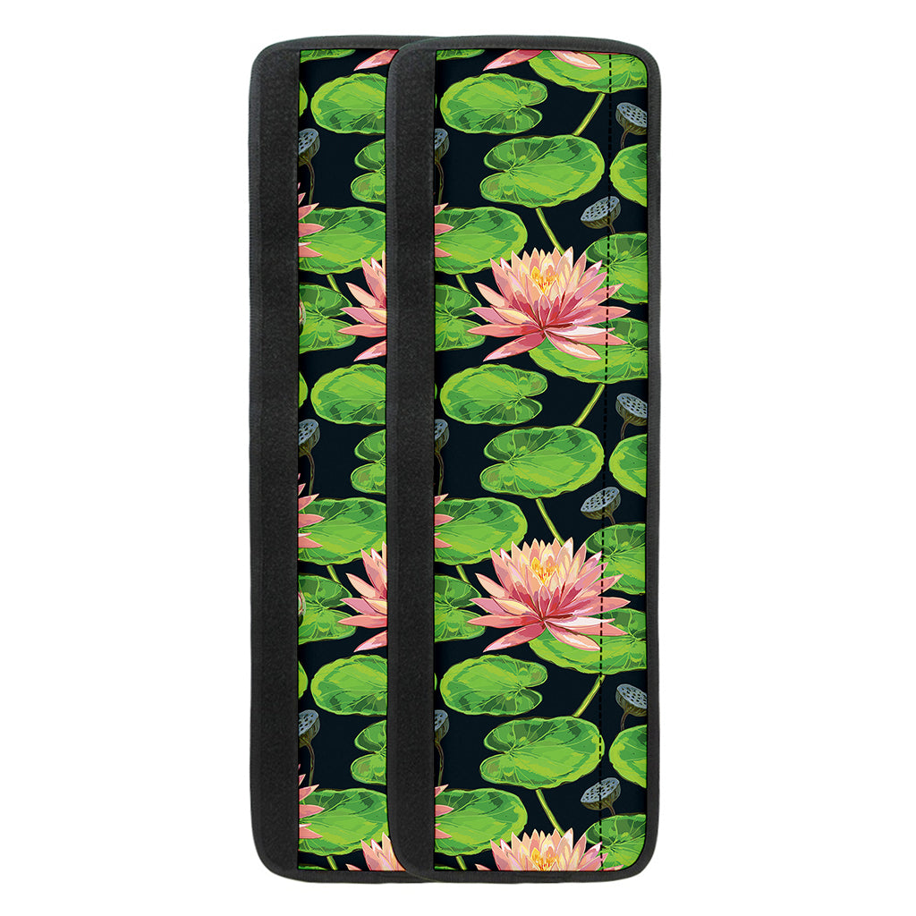 Water Lily Flower Pattern Print Refrigerator Handle Covers