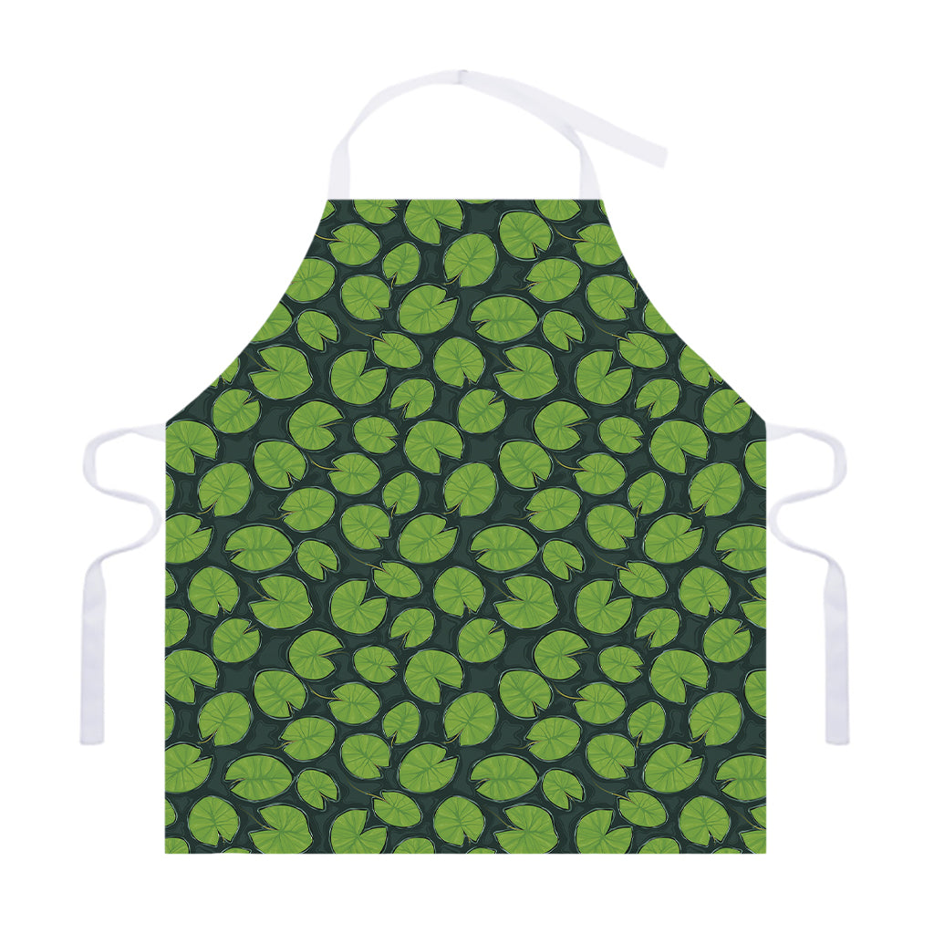 Water Lily Pads Pattern Print Adjustable Apron