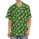 Water Lily Pads Pattern Print Aloha Shirt