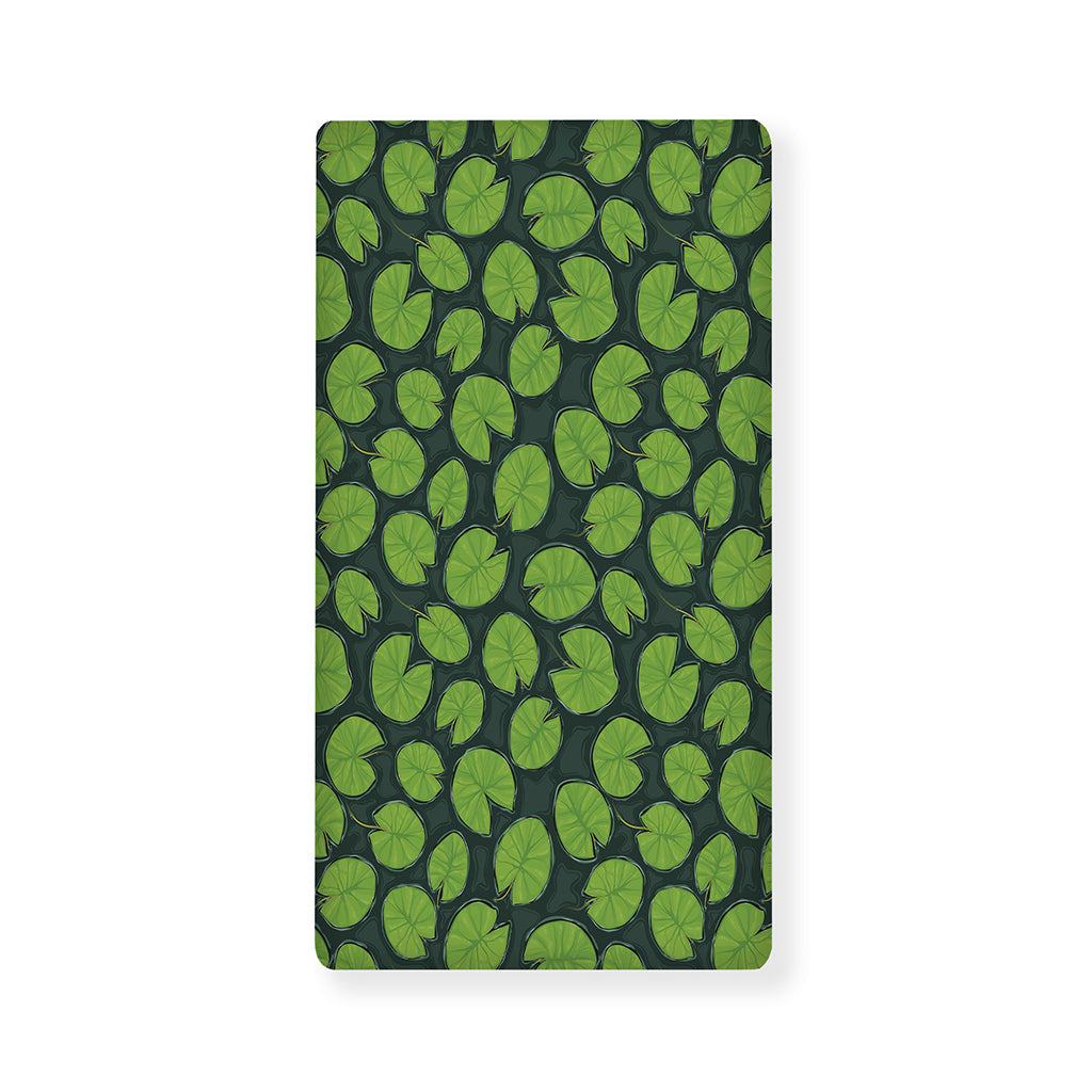 Water Lily Pads Pattern Print Baby Crib Sheet