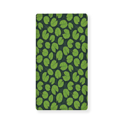 Water Lily Pads Pattern Print Baby Crib Sheet