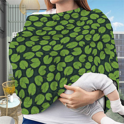 Water Lily Pads Pattern Print Baby Seat Cover