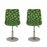 Water Lily Pads Pattern Print Bar Stool Covers