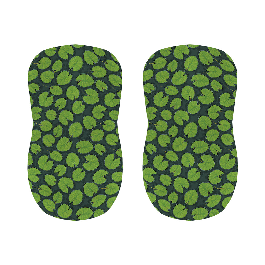 Water Lily Pads Pattern Print Bar Stool Covers