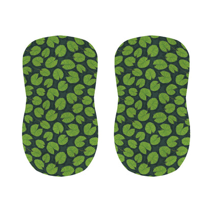 Water Lily Pads Pattern Print Bar Stool Covers