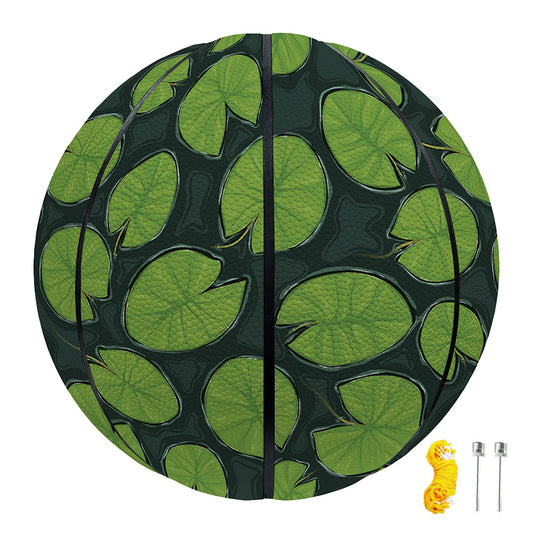 Water Lily Pads Pattern Print Basketball