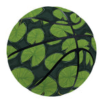 Water Lily Pads Pattern Print Basketball