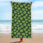 Water Lily Pads Pattern Print Beach Towel
