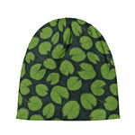 Water Lily Pads Pattern Print Beanie