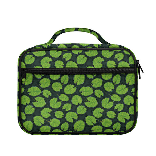 Water Lily Pads Pattern Print Briefcase Bible Bag