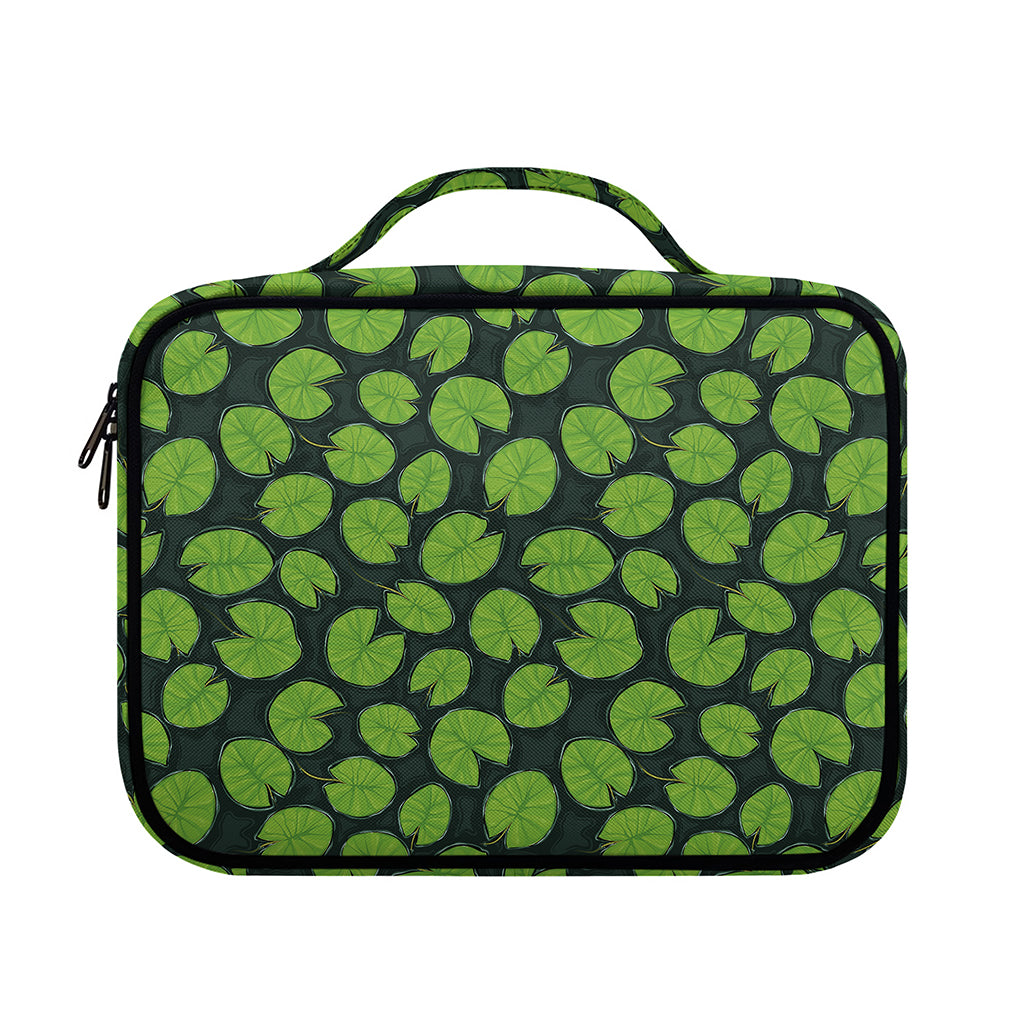 Water Lily Pads Pattern Print Briefcase Bible Bag