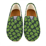 Water Lily Pads Pattern Print Casual Shoes