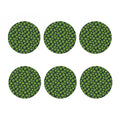 Water Lily Pads Pattern Print Coaster Set