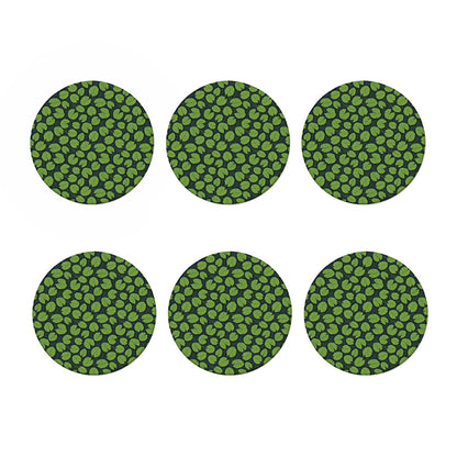Water Lily Pads Pattern Print Coaster Set