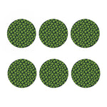 Water Lily Pads Pattern Print Coaster Set