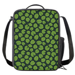 Water Lily Pads Pattern Print Crossbody Lunch Bag