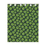 Water Lily Pads Pattern Print Curtain
