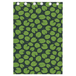 Water Lily Pads Pattern Print Curtain