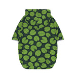 Water Lily Pads Pattern Print Dog Zip Up Hoodie