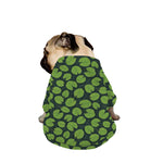 Water Lily Pads Pattern Print Dog Zip Up Jacket