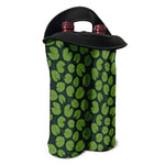 Water Lily Pads Pattern Print Double Neoprene Wine Tote