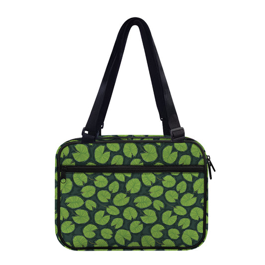 Water Lily Pads Pattern Print Double Strap Bible Bag
