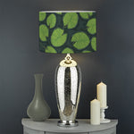 Water Lily Pads Pattern Print Drum Lamp Shade
