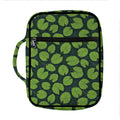 Water Lily Pads Pattern Print Front Pocket Bible Bag
